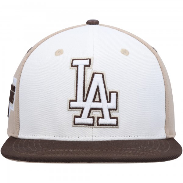 Бейсболка Los Angeles Dodgers Pro Standard Chocolate Ice Cream Drip - White/Brown