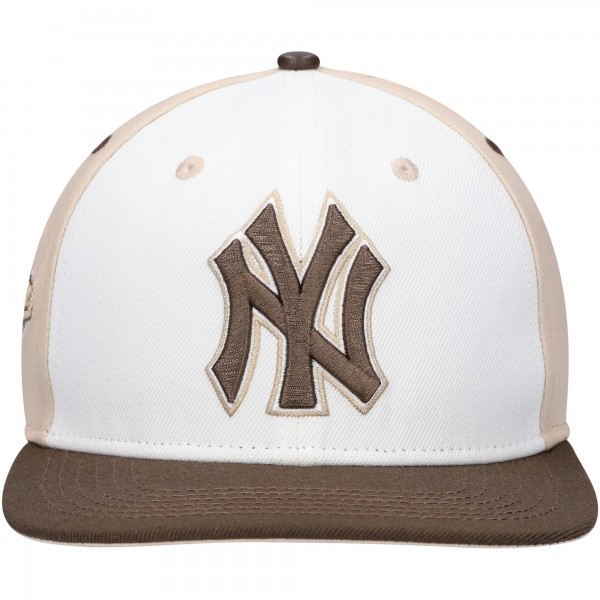 Бейсболка New York Yankees Pro Standard Chocolate Ice Cream Drip - White/Brown
