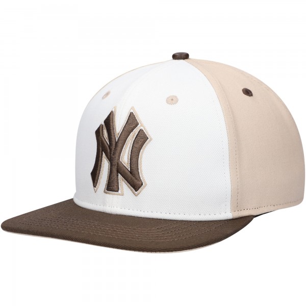 Бейсболка New York Yankees Pro Standard Chocolate Ice Cream Drip - White/Brown
