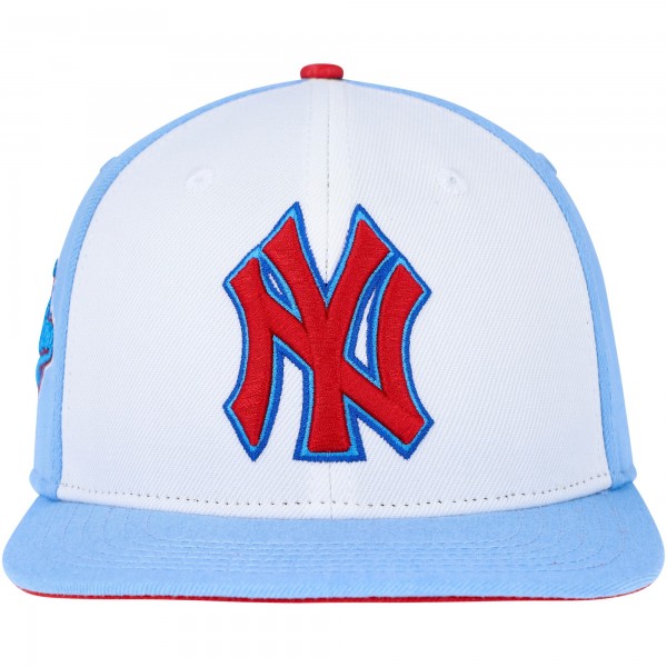 Бейсболка New York Yankees Pro Standard Blue Raspberry Ice Cream Drip - White/Light Blue