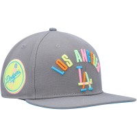 Бейсболка Los Angeles Dodgers Pro Standard Washed Neon - Gray