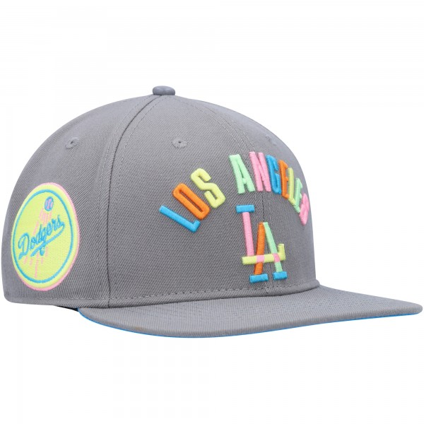 Бейсболка Los Angeles Dodgers Pro Standard Washed Neon - Gray