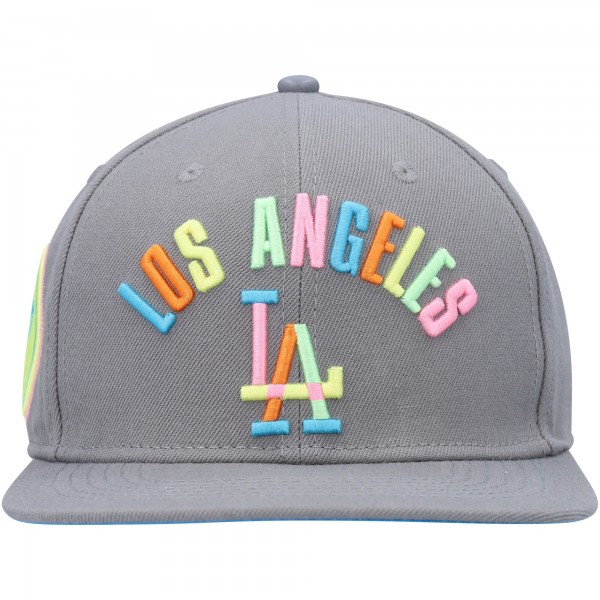 Бейсболка Los Angeles Dodgers Pro Standard Washed Neon - Gray