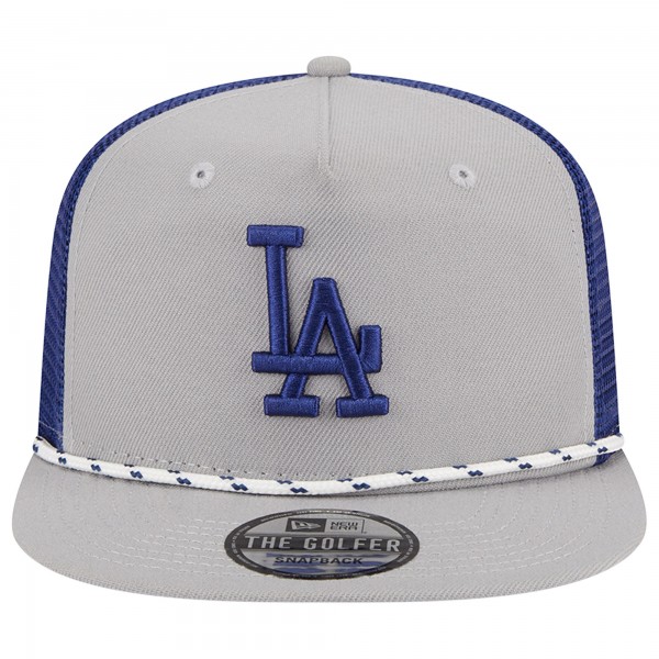 Бейсболка Los Angeles Dodgers New Era Golfer Green Undervisor 9FIFTY - Gray