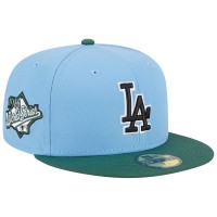 Бейсболка Los Angeles Dodgers New Era 1988 World Series 59FIFTY - Sky Blue/Cilantro