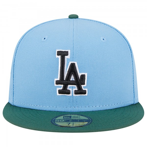Бейсболка Los Angeles Dodgers New Era 1988 World Series 59FIFTY - Sky Blue/Cilantro