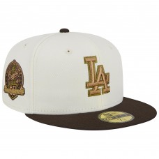 Бейсболка Los Angeles Dodgers New Era 50th Team Anniversary 59FIFTY - White/Brown