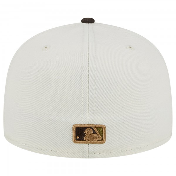 Бейсболка Los Angeles Dodgers New Era 50th Team Anniversary 59FIFTY - White/Brown