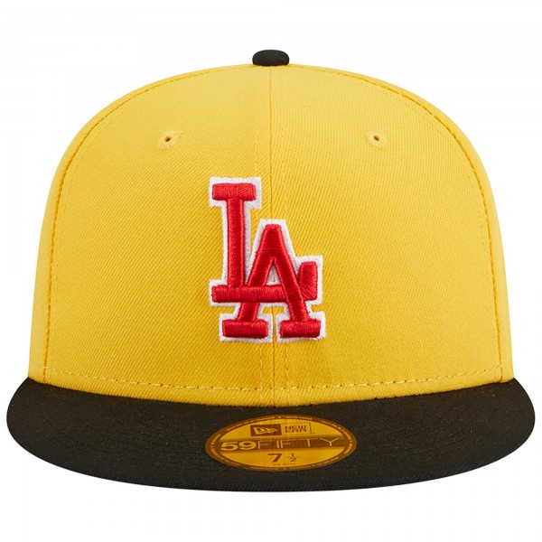 Бейсболка Los Angeles Dodgers New Era Grilled 59FIFTY - Yellow/Black