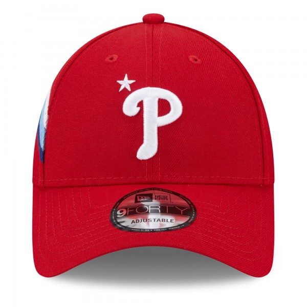 Бейсболка Philadelphia Phillies New Era 2023 MLB All-Star Game Workout 9FORTY - Red