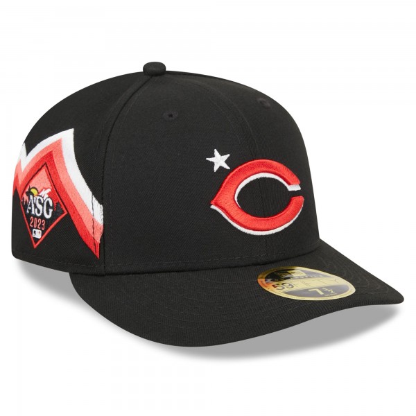 Бейсболка Cincinnati Reds New Era 2023 MLB All-Star Game Workout Low Profile 59FIFTY - Black