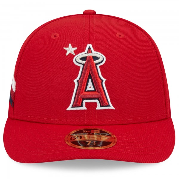Бейсболка Los Angeles Angels New Era 2023 MLB All-Star Game Workout Low Profile 59FIFTY - Red