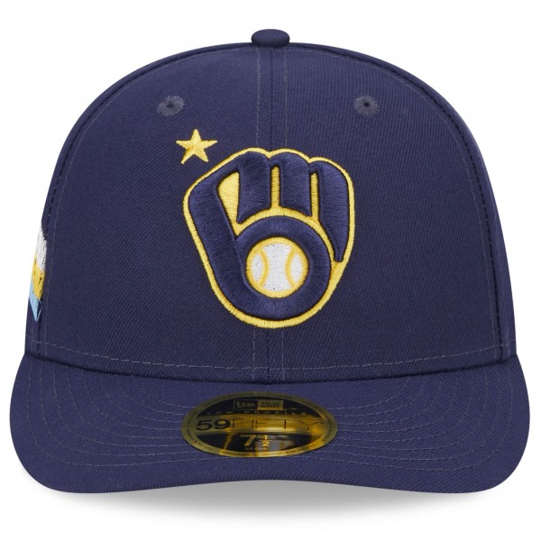 Бейсболка Milwaukee Brewers New Era 2023 MLB All-Star Game Workout Low Profile 59FIFTY - Navy