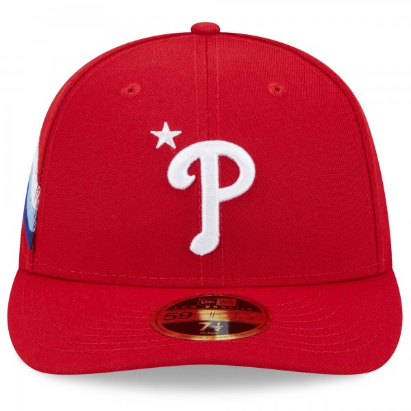 Бейсболка Philadelphia Phillies New Era 2023 MLB All-Star Game Workout Low Profile 59FIFTY - Red