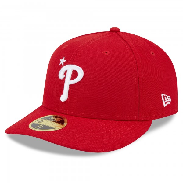 Бейсболка Philadelphia Phillies New Era 2023 MLB All-Star Game Workout Low Profile 59FIFTY - Red