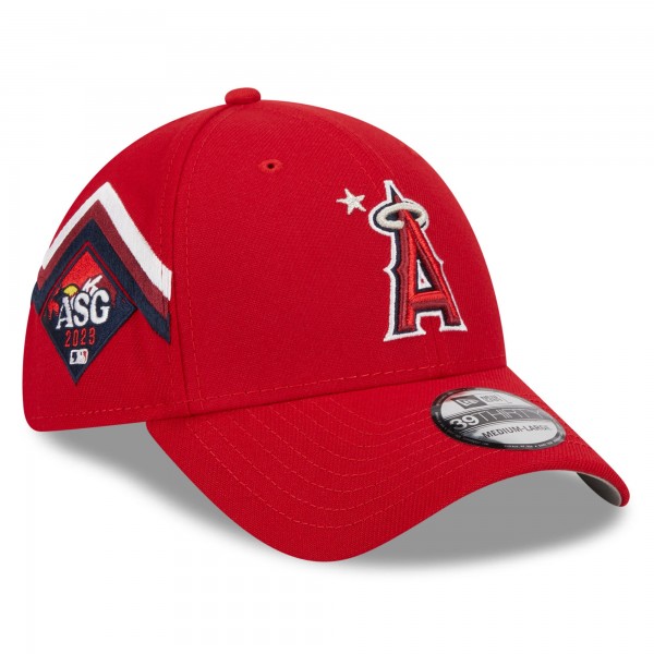 Бейсболка Los Angeles Angels New Era 2023 MLB All-Star Game Workout 39THIRTY - Red