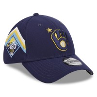 Бейсболка Milwaukee Brewers New Era 2023 MLB All-Star Game Workout 39THIRTY - Navy