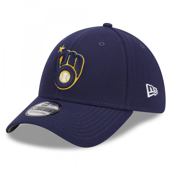 Бейсболка Milwaukee Brewers New Era 2023 MLB All-Star Game Workout 39THIRTY - Navy
