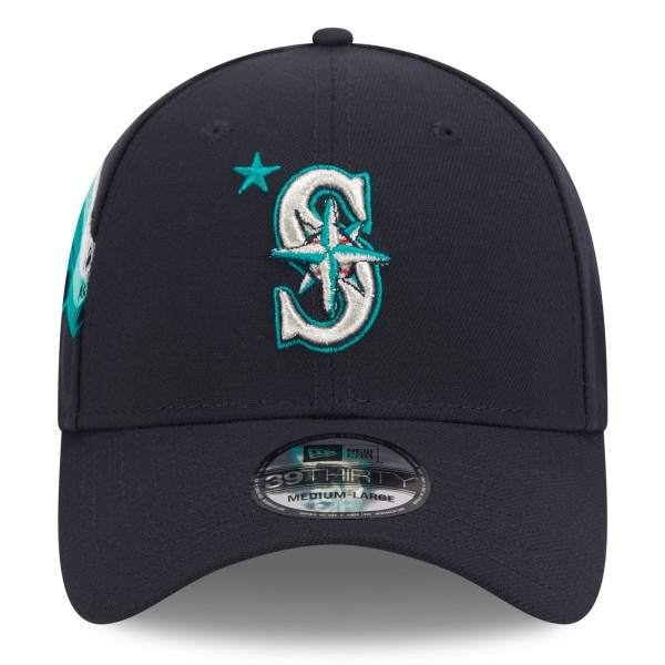 Бейсболка Seattle Mariners New Era 2023 MLB All-Star Game Workout 39THIRTY - Navy