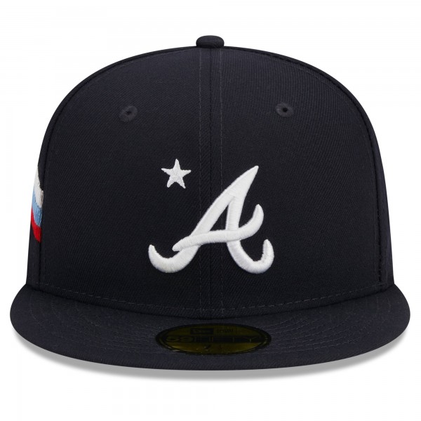 Бейсболка Atlanta Braves New Era 2023 MLB All-Star Game Workout 59FIFTY - Navy