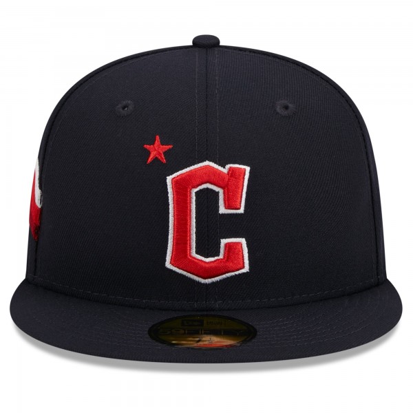 Бейсболка Cleveland Guardians New Era 2023 MLB All-Star Game Workout 59FIFTY - Navy