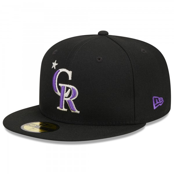 Бейсболка Colorado Rockies New Era 2023 MLB All-Star Game Workout 59FIFTY - Black