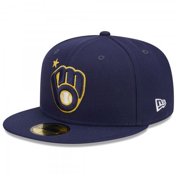 Бейсболка Milwaukee Brewers New Era 2023 MLB All-Star Game Workout 59FIFTY - Navy