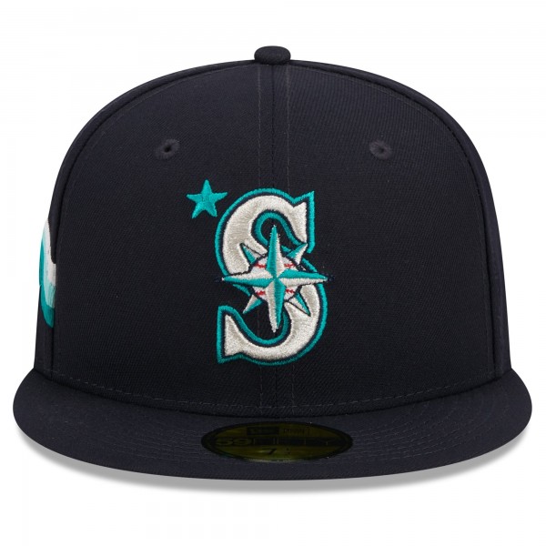 Бейсболка Seattle Mariners New Era 2023 MLB All-Star Game Workout 59FIFTY - Navy