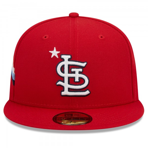 Бейсболка St. Louis Cardinals New Era 2023 MLB All-Star Game Workout 59FIFTY - Red