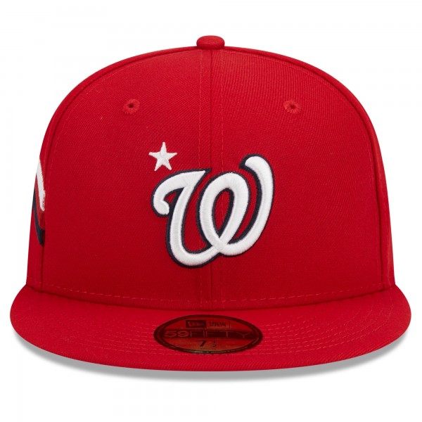 Бейсболка Washington Nationals New Era 2023 MLB All-Star Game Workout 59FIFTY - Red