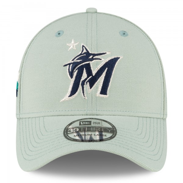 Бейсболка Miami Marlins New Era 2023 MLB All-Star Game 39THIRTY - Mint