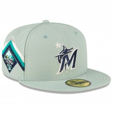 Бейсболка Miami Marlins New Era 2023 MLB All-Star Game On-Field 59FIFTY - Mint