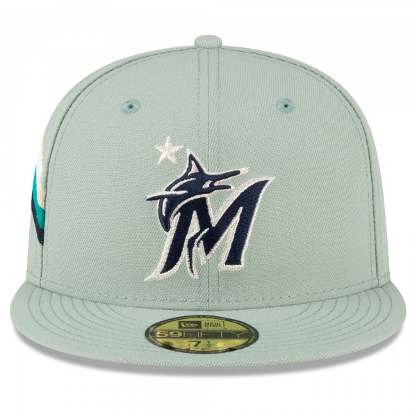Бейсболка Miami Marlins New Era 2023 MLB All-Star Game On-Field 59FIFTY - Mint