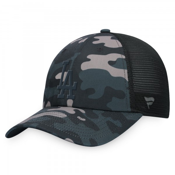 Бейсболка Los Angeles Dodgers Camo Trucker - Black