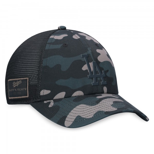 Бейсболка Los Angeles Dodgers Camo Trucker - Black