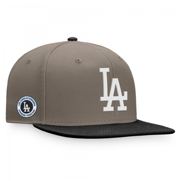 Бейсболка Los Angeles Dodgers Sky Team Patch - Gray/Black