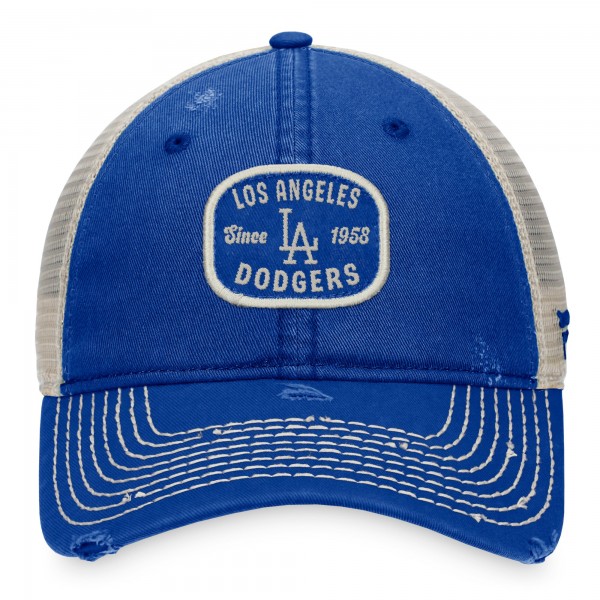 Бейсболка Los Angeles Dodgers Distressed Patch Trucker - Royal