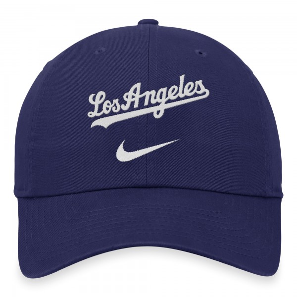 Бейсболка Los Angeles Dodgers Nike Wordmark Swoosh Heritage86 - Royal