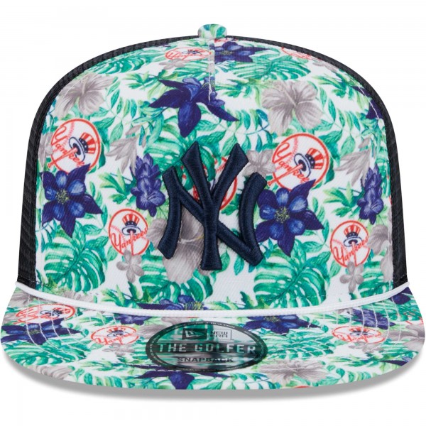 Бейсболка New York Yankees New Era Tropic Floral Golfer Lightly Structured