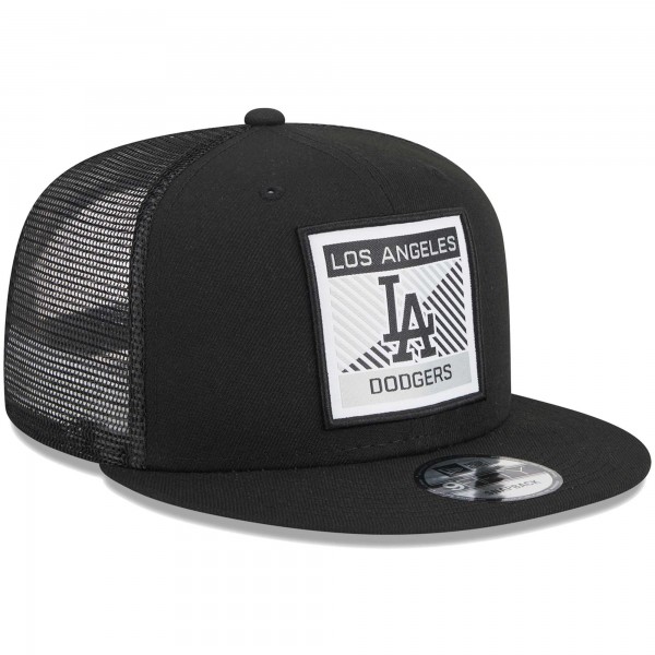 Бейсболка Los Angeles Dodgers New Era Scratch Squared Trucker 9FIFTY - Black