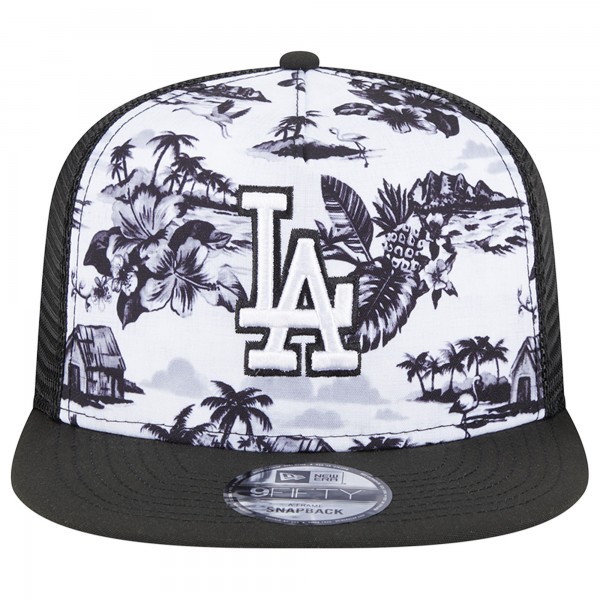 Бейсболка Los Angeles Dodgers New Era Vacay 2.0 A-Frame Trucker 9FIFTY - White/Black