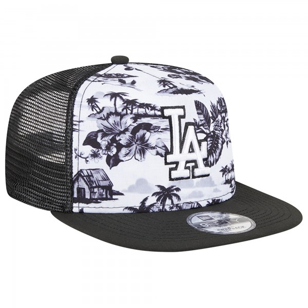 Бейсболка Los Angeles Dodgers New Era Vacay 2.0 A-Frame Trucker 9FIFTY - White/Black