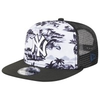 Бейсболка New York Yankees New Era Vacay 2.0 A-Frame Trucker 9FIFTY - White/Black