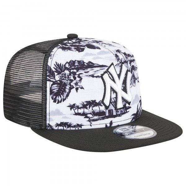 Бейсболка New York Yankees New Era Vacay 2.0 A-Frame Trucker 9FIFTY - White/Black