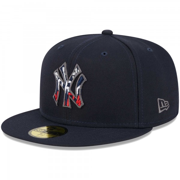 Бейсболка New York Yankees New Era Script Fill 59FIFTY - Navy