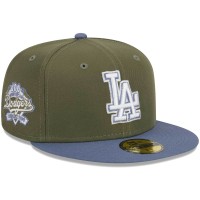 Бейсболка Los Angeles Dodgers New Era 59FIFTY - Olive/Blue