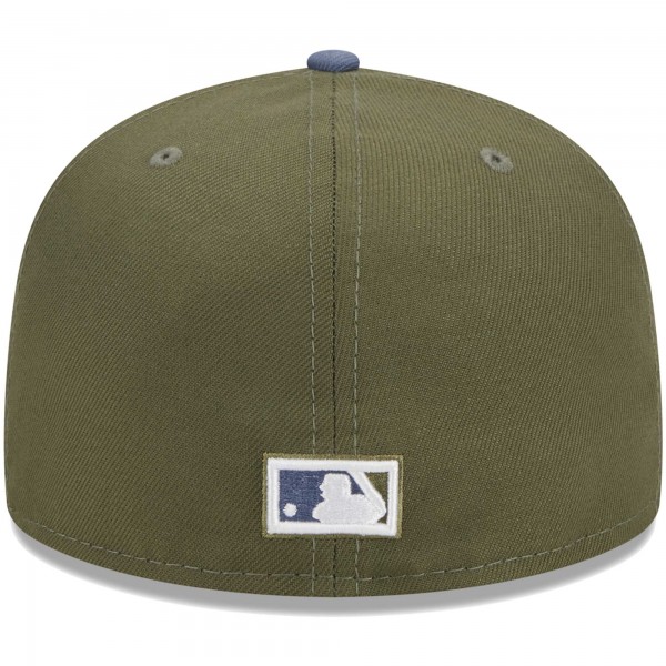 Бейсболка Los Angeles Dodgers New Era 59FIFTY - Olive/Blue