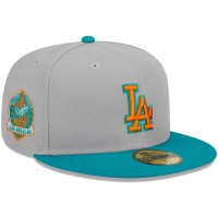 Бейсболка Los Angeles Dodgers New Era  59FIFTY - Gray/Teal
