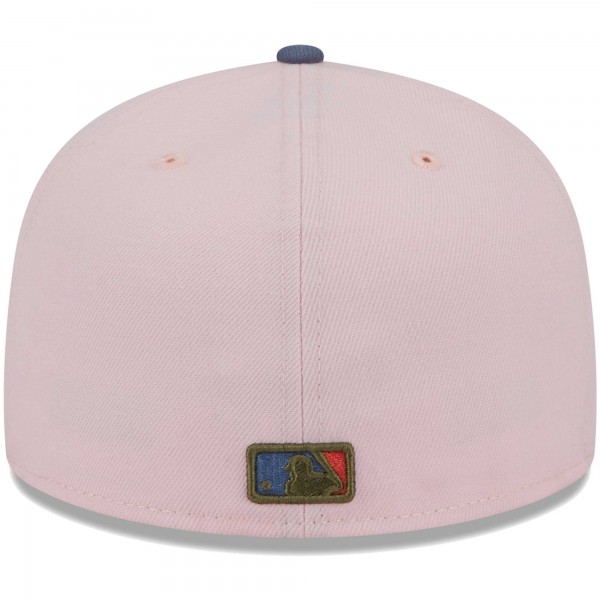 Бейсболка Los Angeles Dodgers New Era  Olive Undervisor 59FIFTY - Pink/Blue