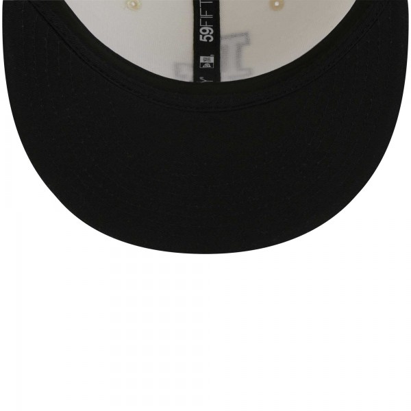 Бейсболка Los Angeles Dodgers New Era Chrome 59FIFTY - Stone/Black